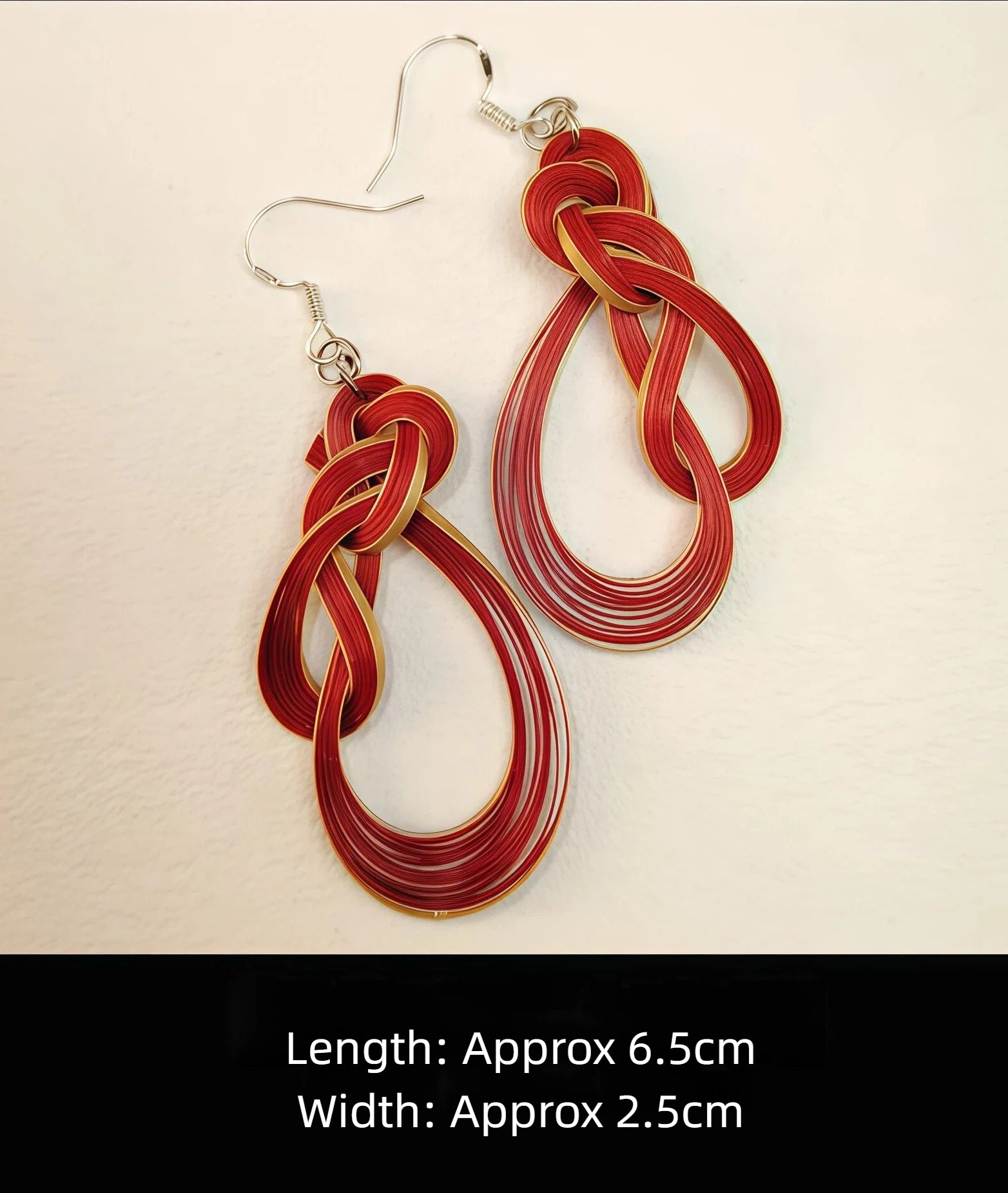 Handmade Bamboo Woven Earrings – Lightweight Eco-Friendly Bamboo Fiber, Plant-Dyed Design - Fashion Gift