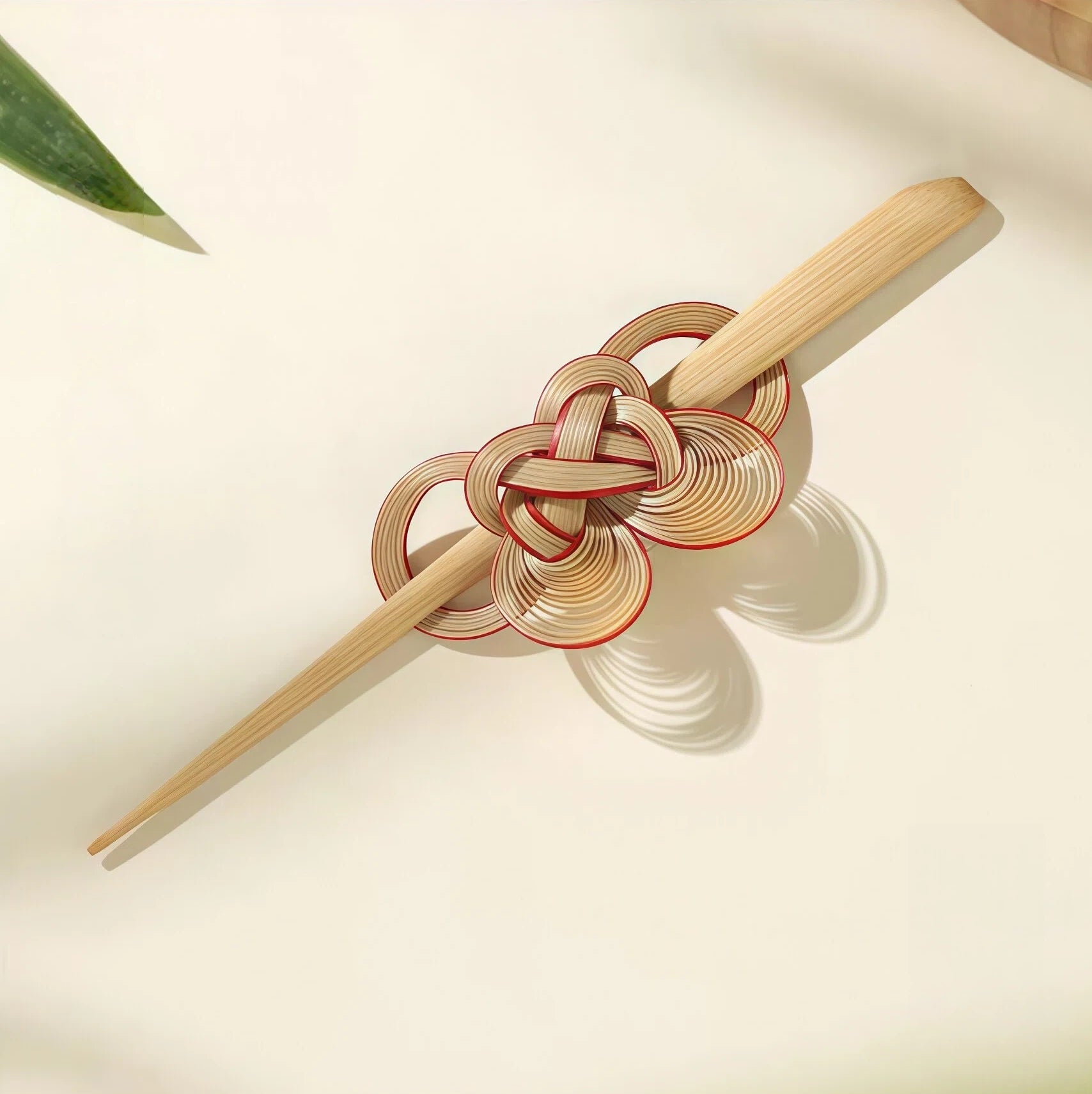 Bamboo-Woven Hairpin – Lightweight, Nature, Eco-Friendly -  Handmade Accessories - Fashion Gift