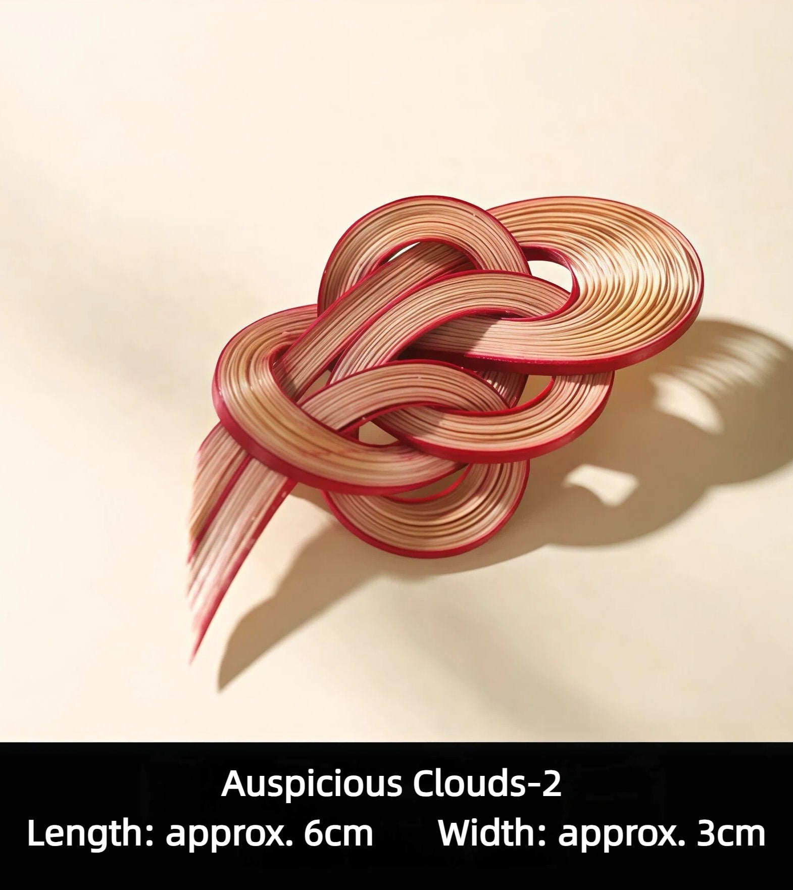 Handmade Bamboo-Woven Brooch - Lightweight Eco-Friendly Bamboo Fiber, Plant-Dyed Design - Fashion Gift