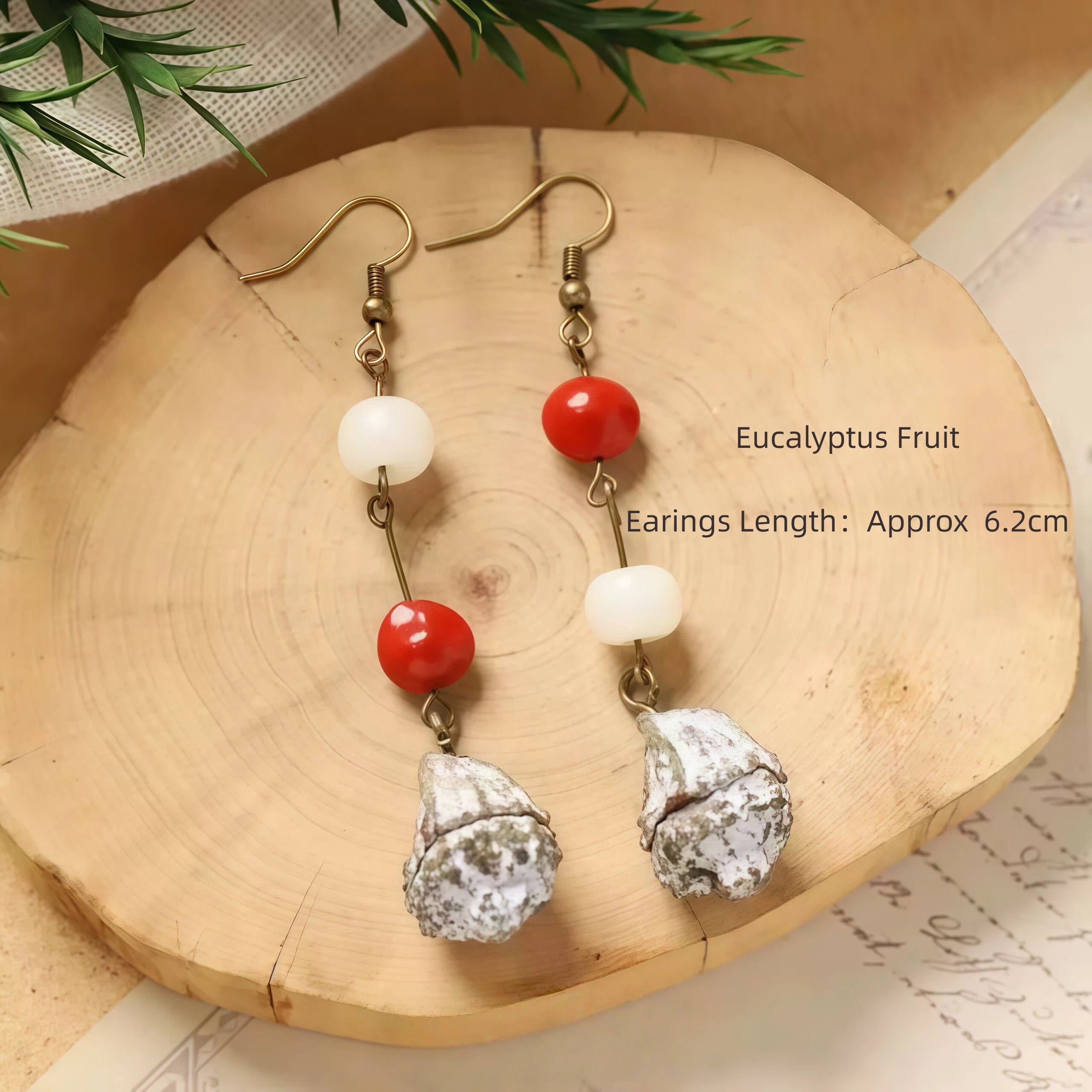 Natural Herbal Earrings | Ear Health & Wellness | Handcrafted Botanical Design | Fashionable Gift