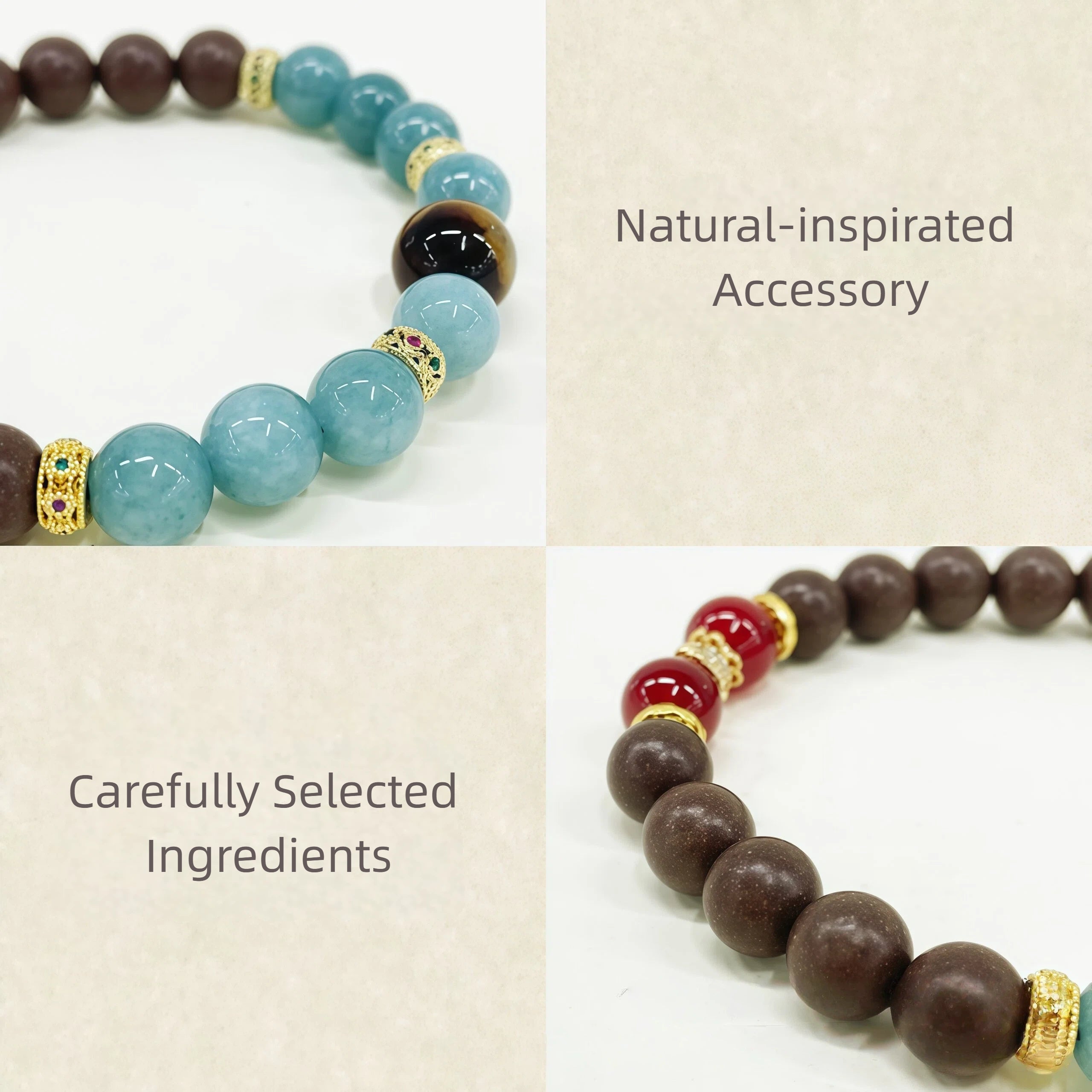 Natural Herbal Aroma Bead Bracelet | Traditional Fragrance Craft | Calm, Relief Pressure,Sleeping & Meditation | Fashion Accessory |  Birthday gift---DEEP BLUE